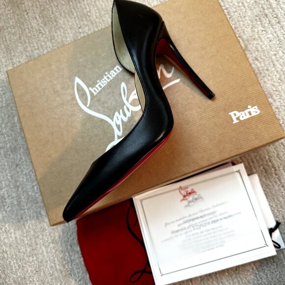 Christian Louboutin Iriza Black Heel Pumps - Picture 12 of 14